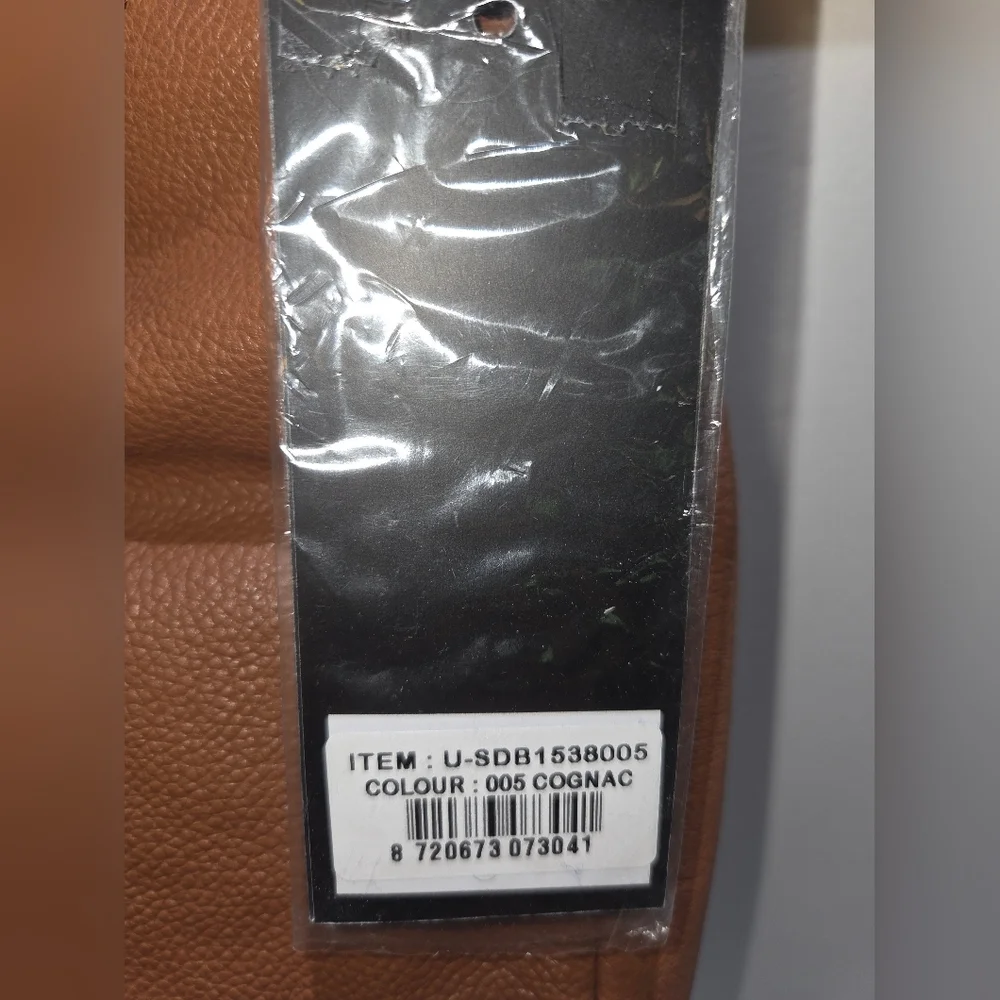 Genicci NWT Cognac Genuine Leather Shoulder Bag - Picture 3 of 9